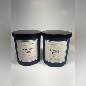 Masculine Aromas Collection Night Out Scented Candle - Blue